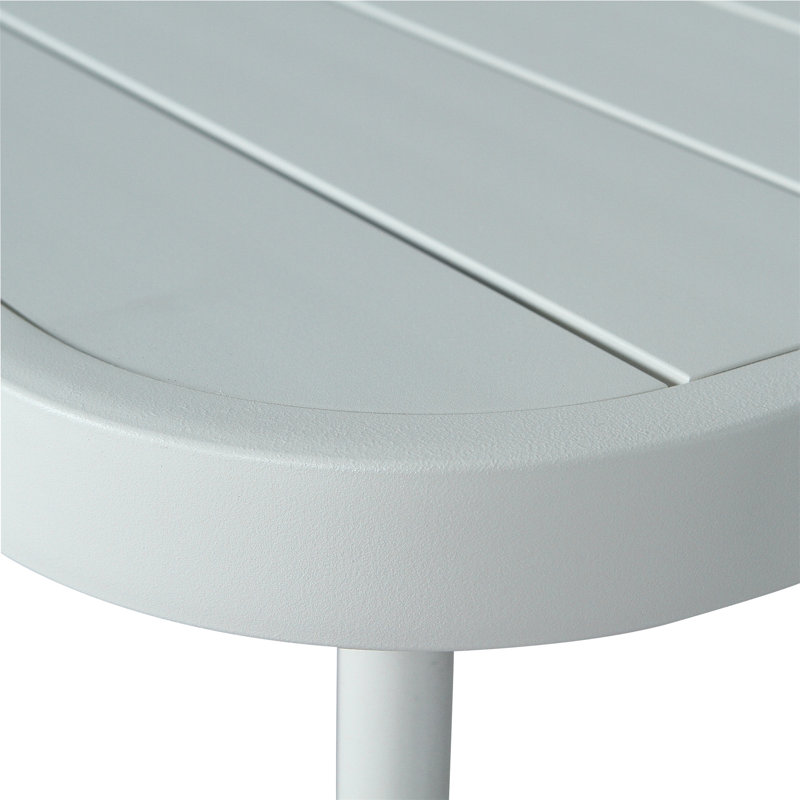 Ensemble de 4 pièces en acier Mariano, Ivoire ivoire, Blanc