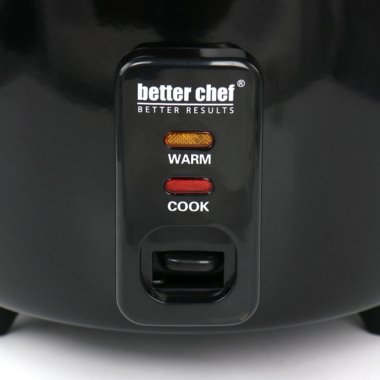 8 Cup Automatic Rice Cooker in Black With Rice Paddle and Measuring Cup