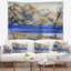 Montagnes de paysage et tapisserie de la mer bleue-28484465