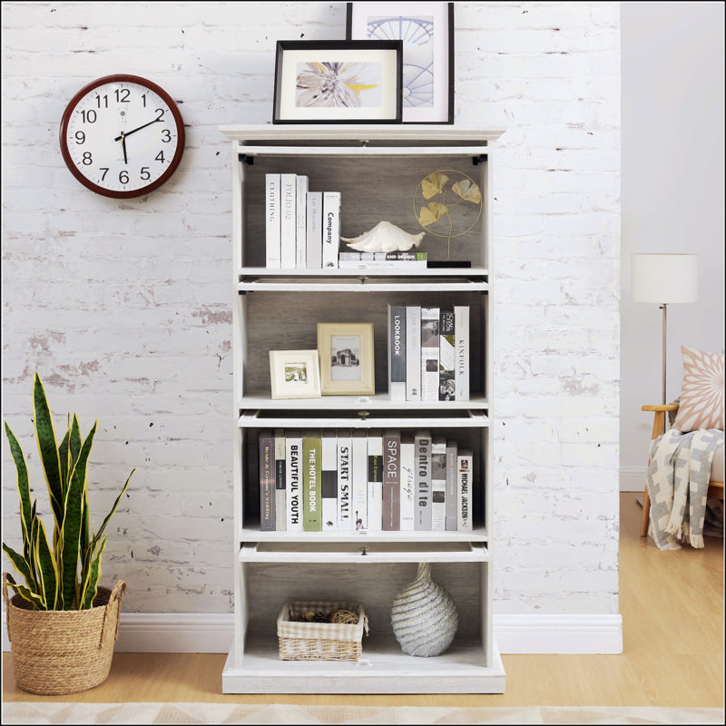 Vitrine en verre, Blanc antique