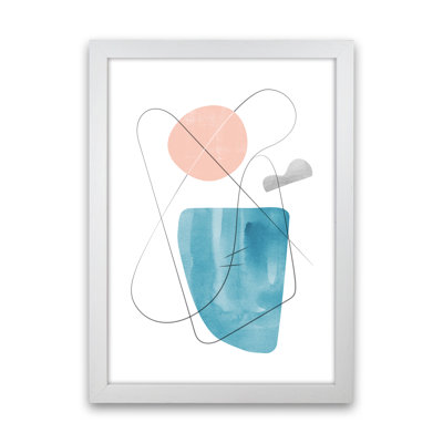 Abstraction With Grey Lines VIII - Print