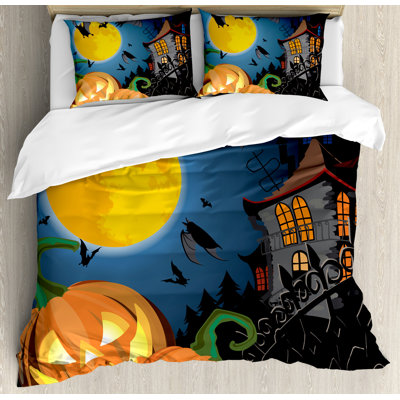 Halloween Eclectic Polyester Duvet Cover