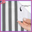 Gray White Striped Shower Curtains Extra Long-1188375268