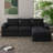 Boneless Demarco Modern Corduroy Modular Sectional Sofa with Reversible Chaise and Neck Pillow Support-115751547
