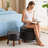 24inch Round Storage Ottoman, Set Of 2, Modern Pu Leather Coffee Table With Removable Top, Upholstered Ottoman With Storage Footrest Stool For Living Room, Bedroom (black)-1441434792