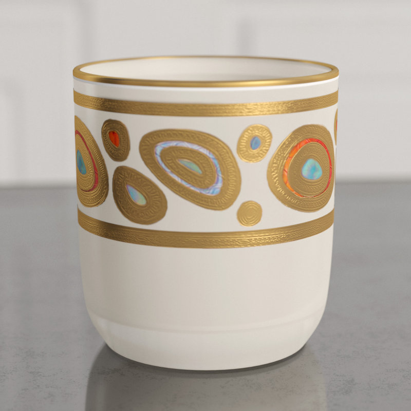 Regalia Whiskey Glass, Cream