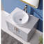 Meuble-lavabo simple autoportant moderne 30 po avec vasque ronde en céramique Mathurn-1614525812