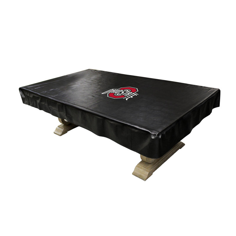 Housse de table de billard de la NCAA Ohio State University avec logo de l'équipe officielle, Université Ohio State