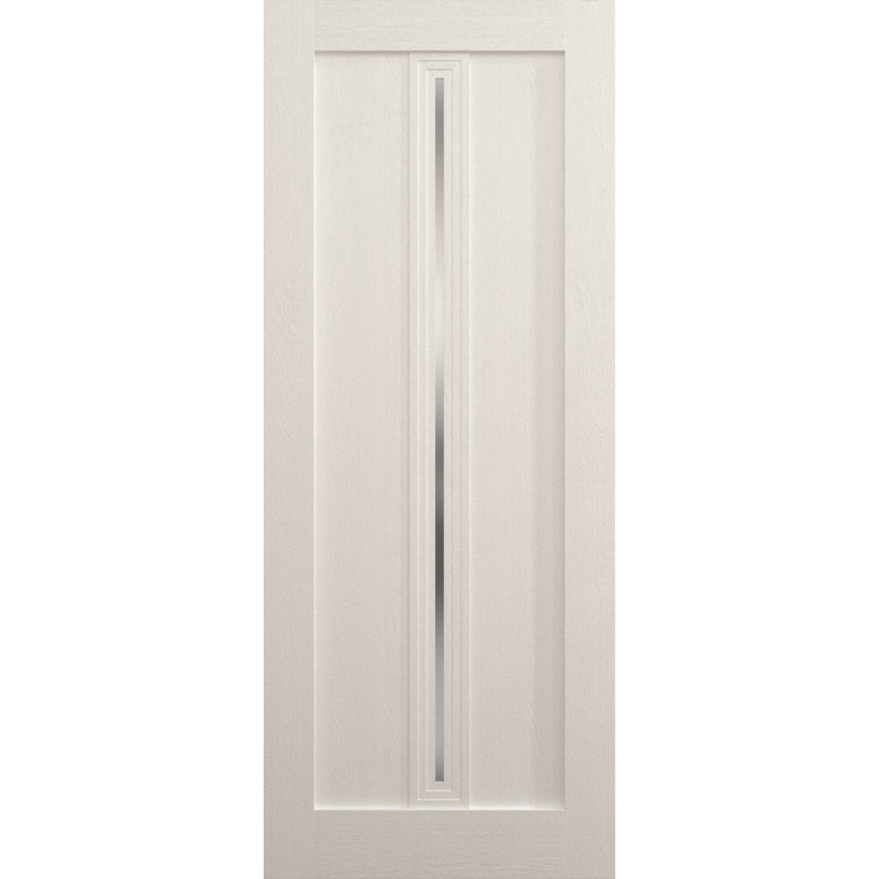 Panneau de porte à dalle | Ego 5014 | Portes en placage de bois | Pochette coulissante à poche, Chêne blanc peint