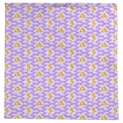 Leffel Koi Fish Waves Pattern Tablecloth