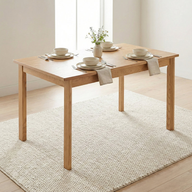 Astor Rectangle Wood Dining Table, Oak