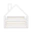 Lit simple blanc avec tête de lit en bois massif + jolie chambre à coucher qui rehausse l'attrait visuel-1776737891-1776737889