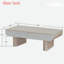 Table basse moderne avec 2 tiroirs cannelés
