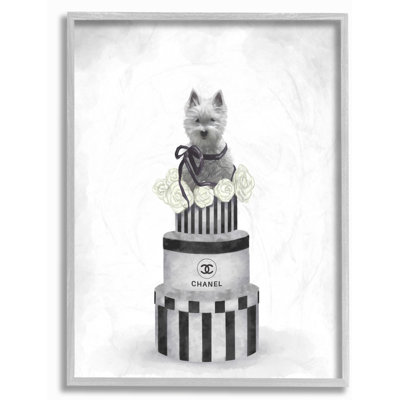 «Fashion Dog Box Stack Grey», peinture