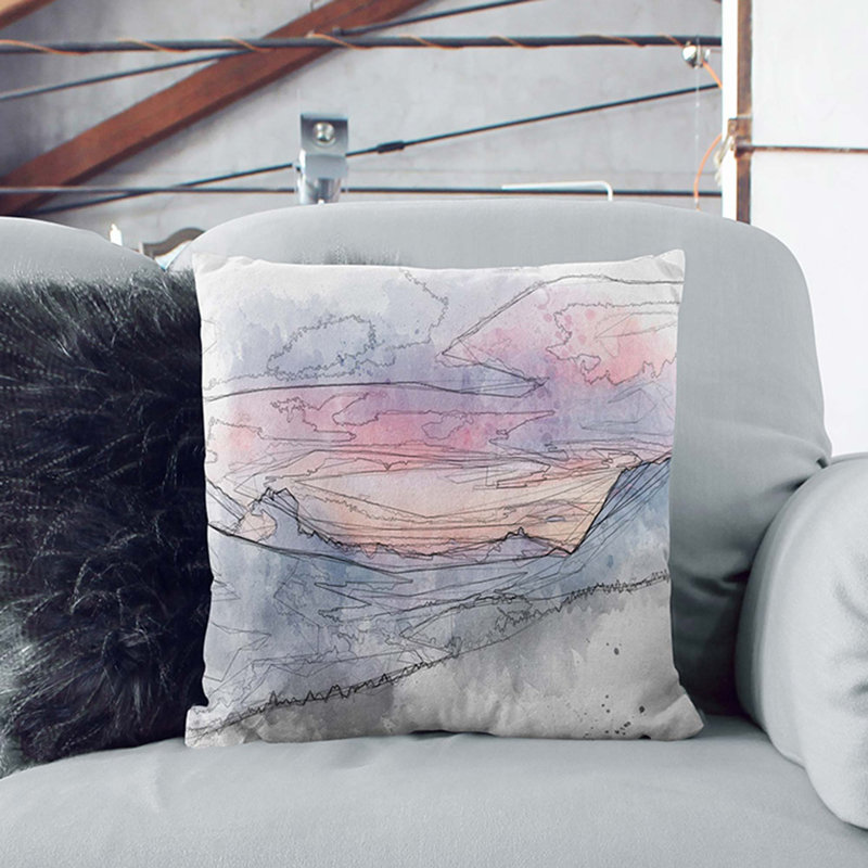 Square Throw Cushion, 55cm H x 55cm W x 20cm D