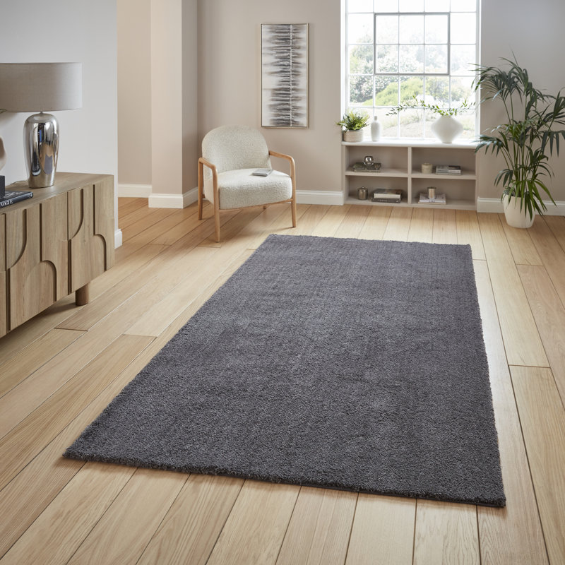 Solid Colour Table Tufted Area Rug, Rectangle 80 x 150 cm