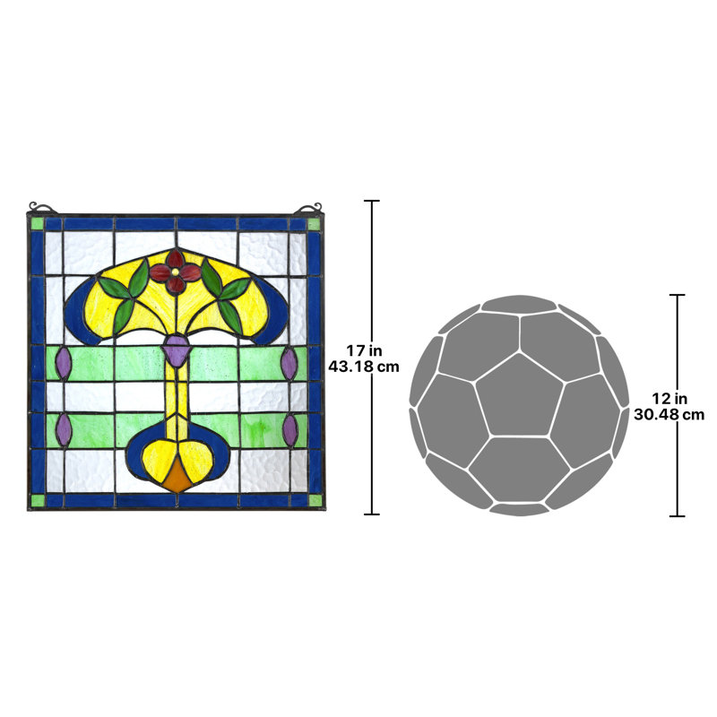 Horta Tiffany-Style Window Panel
