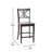 Commercial Grade Solid Wood Modern Farmhouse Cross Back Dining Stool with Footrest-236123762-236123757
