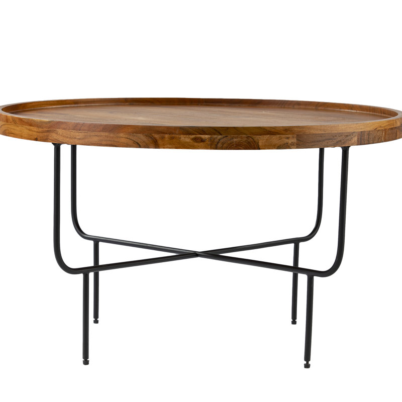 Élégante table de jeu - plateau en bois massif, fabrication en fer, 32,12 po de largeur, base de divertissement ronde tendance, diamètre, décor