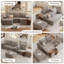 Canapé modulaire moderne en U avec siège profond et canapé convertible en velours côtelé de 107 po en forme de U de 107 po-1205205439-1205205437