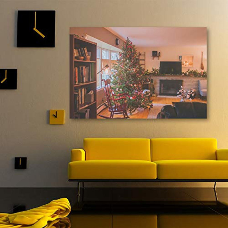 Christmas Treex14 - Wrapped Canvas Photograph, 12" H x 18" W