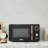 Haden 700W Microwave Oven and 1.7L Electric Kettle Kitchen Appliance Set, Black
