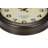Clocks, 16" Round, Wall Clock, Antique Brown, Transitional