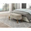 Banc de rangement avec siège rembourré en velours côtelé taupe-1348906105