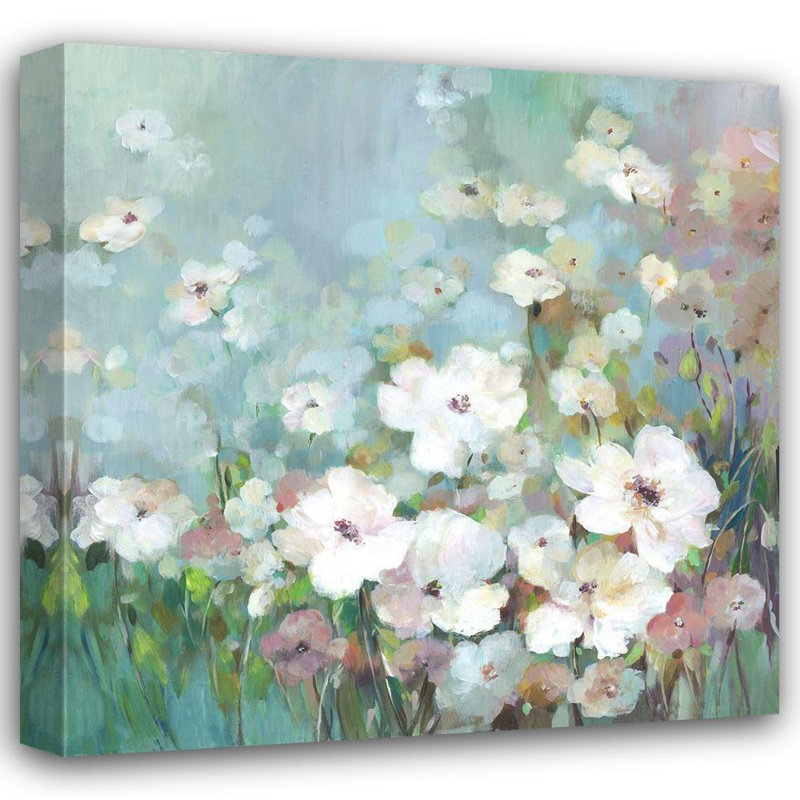 Art sur toile tendue avec Lark Manor ™ Jensen, Asia: Field Flower Garden, H 28 po x l 28 po