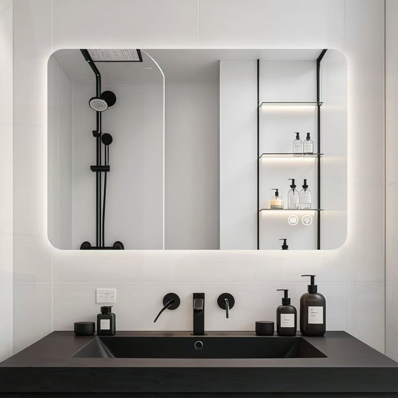 Miroir rectangulaire rétroéclairé