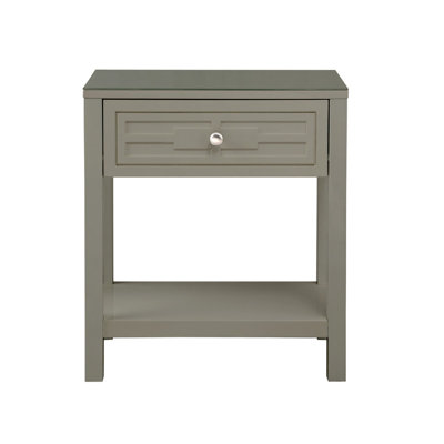 Table de chevet 23 po Taupe