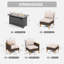 All Weather Wicker/Rattan 9 - Person Seating Group with Cushions-1763738293-1784999764