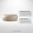 Mid-Century Round Coffee Table | Faux Stone Beige Accent Table | Gift Idea