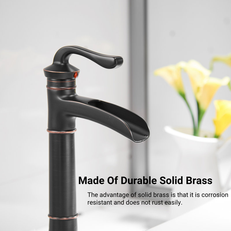 Single-handle Bathroom Faucet with Drain Assembly, Oil Rubbed Bronze