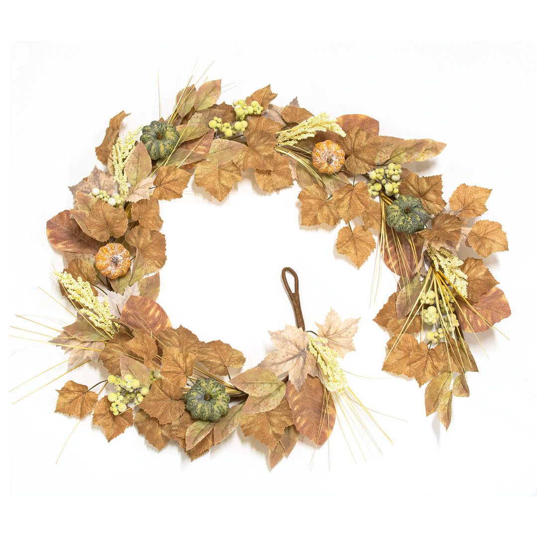 Wind Washed Fall Foliage Garland, 5.5 Ft. Primrue