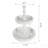 Versatile Two-Tiered Round Wooden Tray with Classic White Finish, Perfect for Farmhouse Decor and Serving