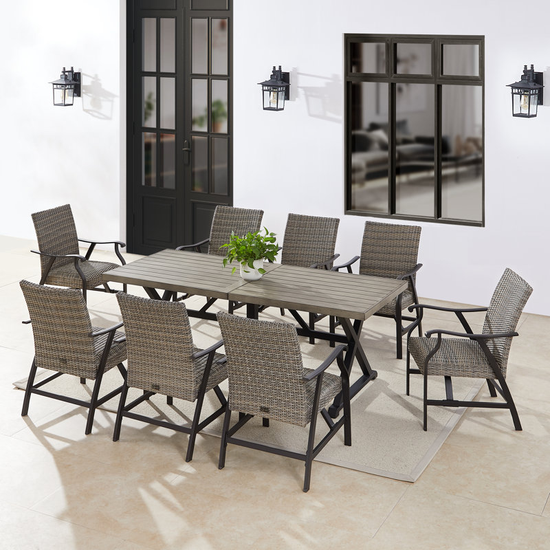 Rectangular Patio Dining Table, 82.5"L 