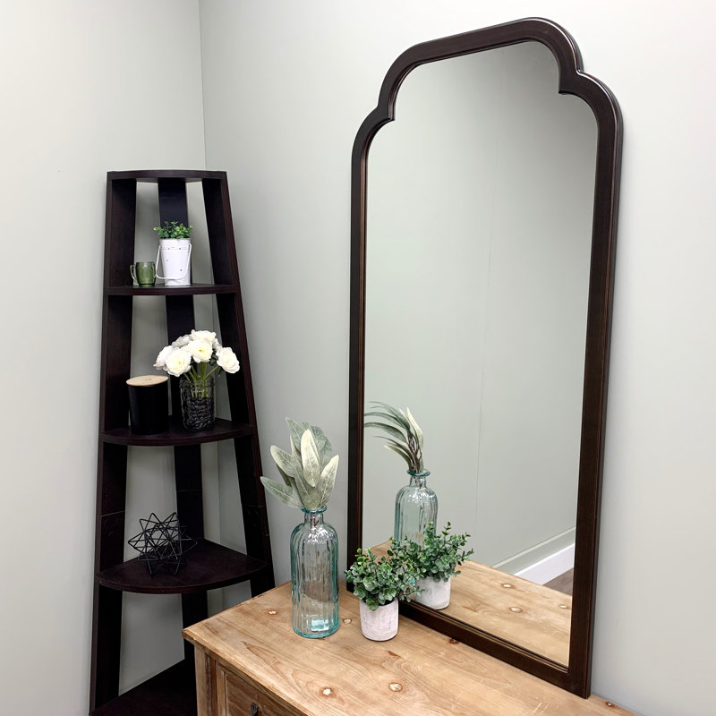 Miroir pleine grandeur encadré, Bronze huilé