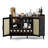 47.12" W Coffee Bar Wine Cabinet With 14-grid Wine Rack, 3 Drawers, Woven Rattan Doors, Multi-purpose Home Bar & Liquor Bar For Kitchen And Living Room-775445689