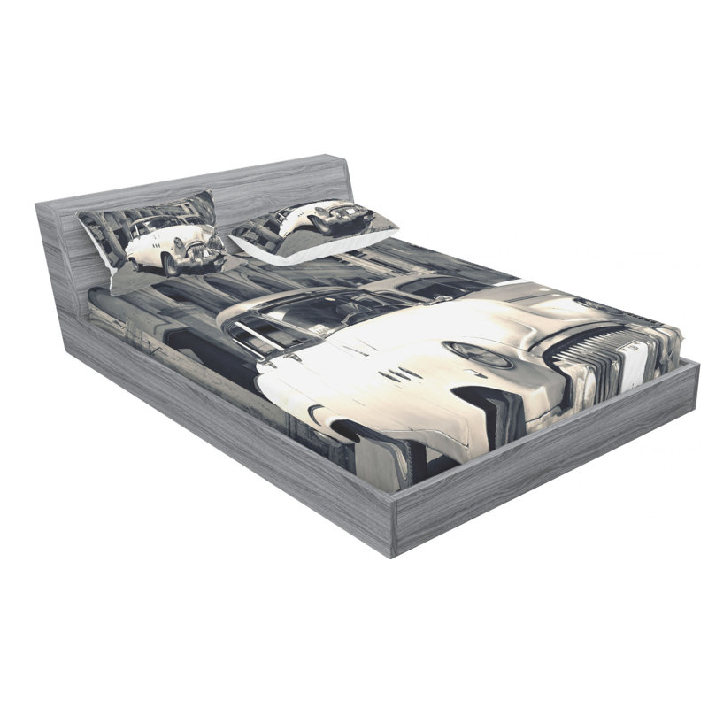 Microfiber Sheet Set, Queen Sheet Set with Fitted Sheet