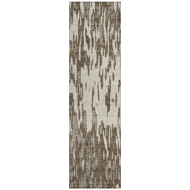 Aleighna Area Rug with Non-Slip Backing, Runner 2'3" x 7'6"