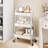 Metal Utility Cart, 3 Tier Rolling Cart With Lockable Wheels-49604652