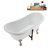 59" Streamline Clawfoot Tub,Tray,Drain, Clawfeet-101628973-102220281