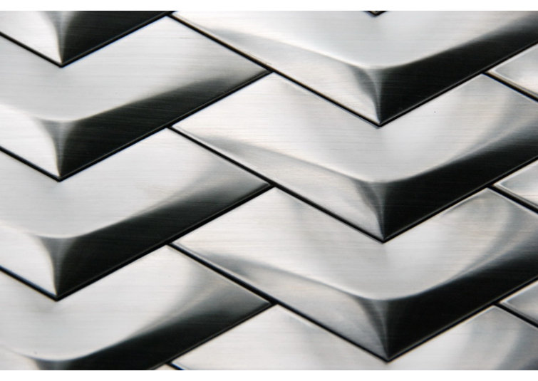 3D Arrowhead  Metal Mosaic Wall & Floor Tile