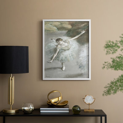 «Vintage Portrait Print», reproduction encadrée en bois massif