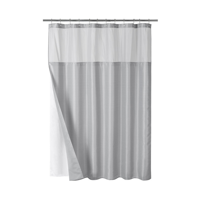 Rideau de douche Hulett, Gris argenté