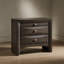 Table de chevet contemporaine à 1 tiroir gris-114303451