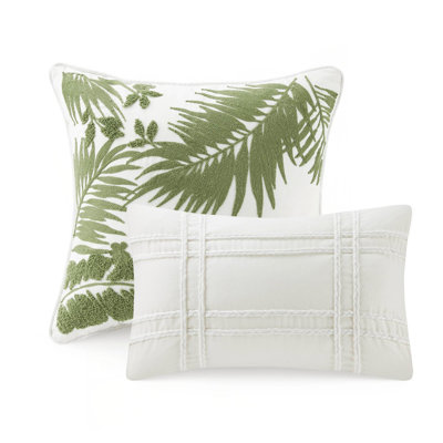 Ensemble d'édredon surdimensionné en coton 6 pièces avec coussin décoratif