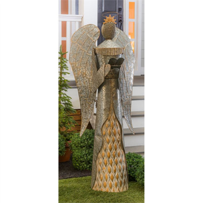 Statue d’ange en métal