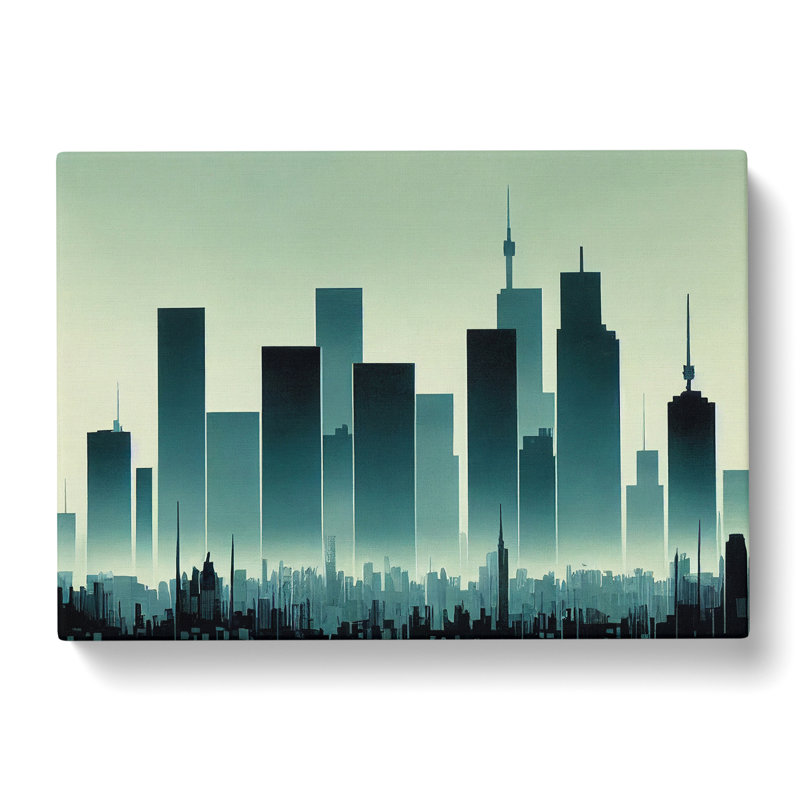 Astounding Skyscraper Skyline - Wrapped Canvas, 35cm H x 50cm W x 3cm D